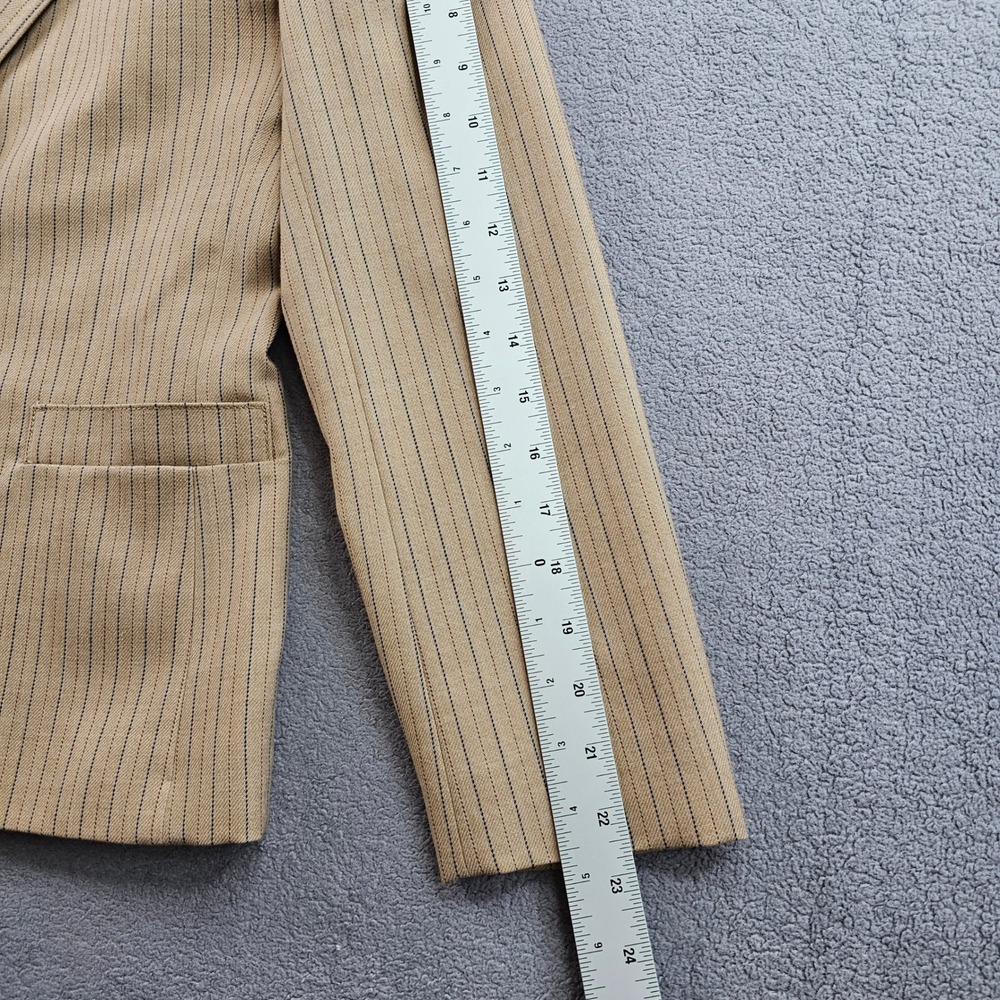 Daniel for Spellbound Blazer Jacket Women's 6 Brown Pinstripe Lined òNotch Lapel - Picture 6 of 11